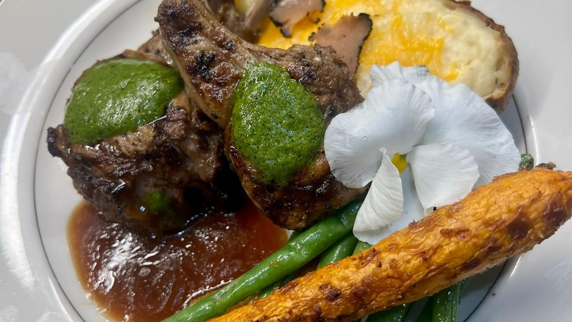 Luxury office catering setup with gourmet dishes at a corporate event in Naples, Florida