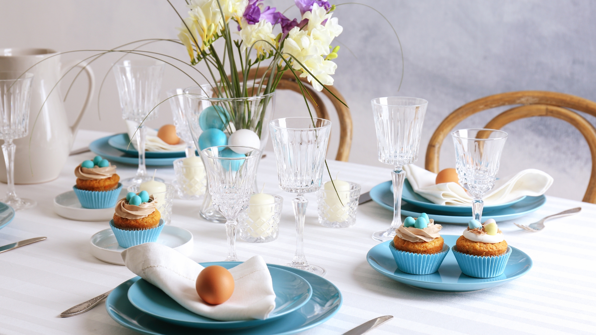 Easter family-style dinner catering Naples FL by Creative Catering Naples featuring elegant holiday table setup, gourmet entrees, spring-inspired décor, and festive family gathering in Naples Florida.